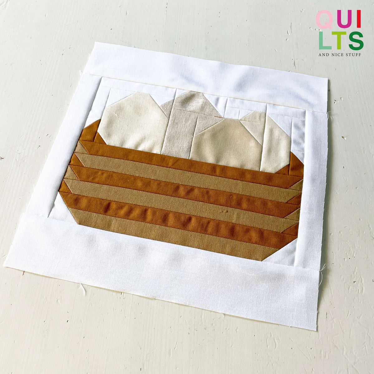 Korb mit Eiern – PDF Quilt Block Anleitung