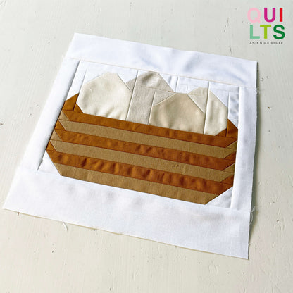 Korb mit Eiern – PDF Quilt Block Anleitung