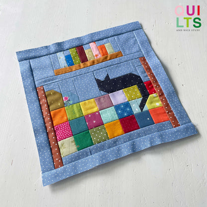 Bett mit Quilt – PDF Quilt Block Anleitung