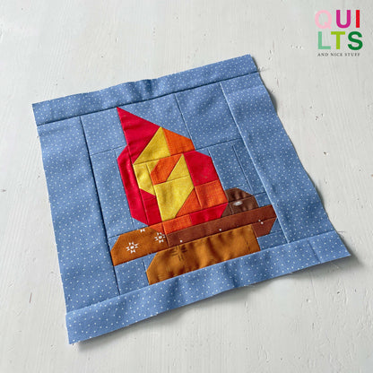 Lagerfeuer – PDF Quilt Block Anleitung