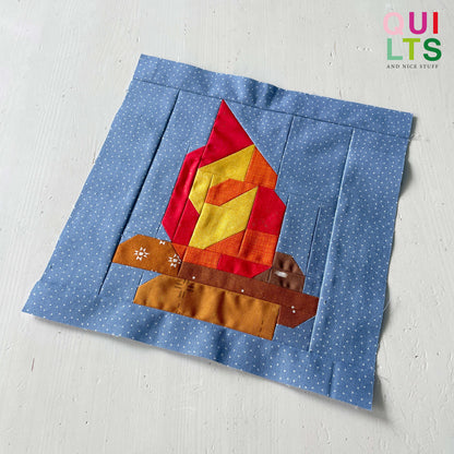 Lagerfeuer – PDF Quilt Block Anleitung