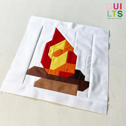 Lagerfeuer – PDF Quilt Block Anleitung