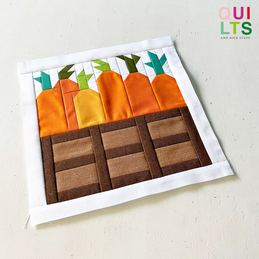 Carrot Crate – PDF Quilt Block Pattern