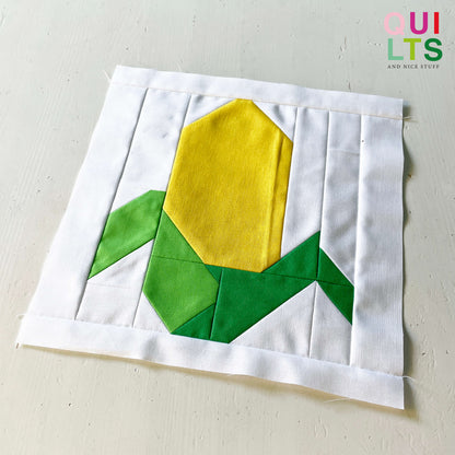 Maiskolben – PDF Quilt Block Anleitung