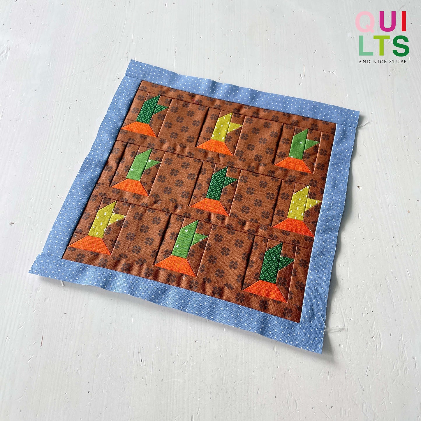 Karottenfeld – PDF Quilt Block Anleitung