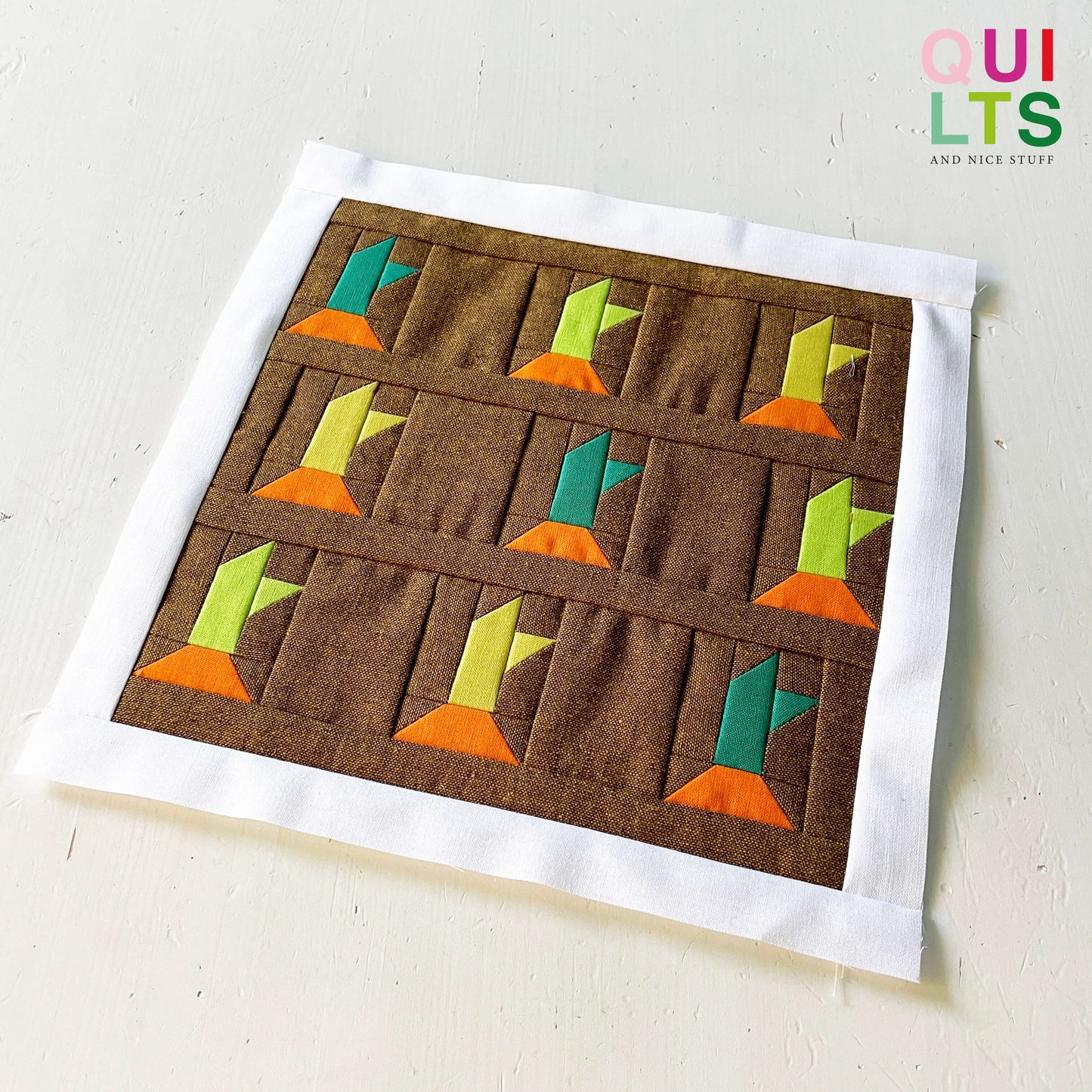 Karottenfeld – PDF Quilt Block Anleitung