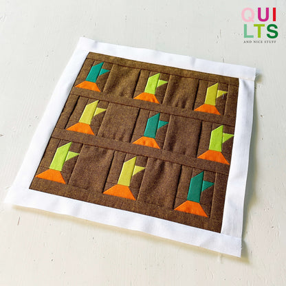 Karottenfeld – PDF Quilt Block Anleitung