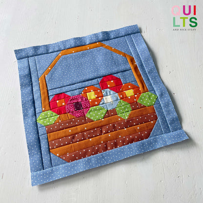 Blumenkorb – PDF Quilt Block Anleitung