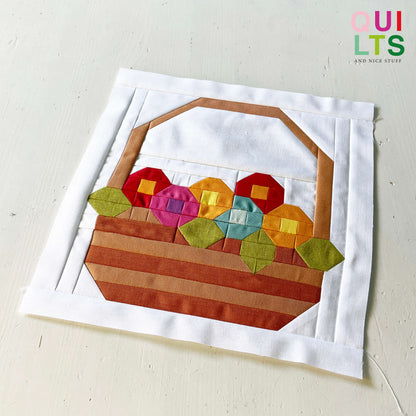 Blumenkorb – PDF Quilt Block Anleitung