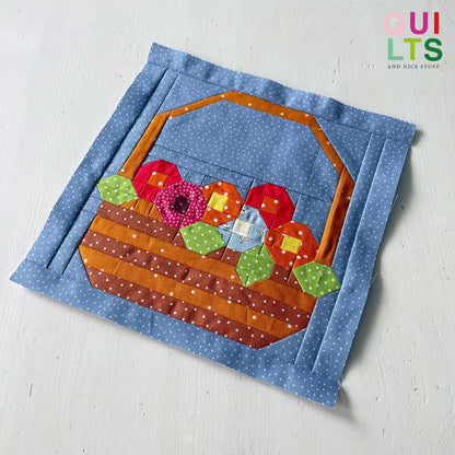 Blumenkorb – PDF Quilt Block Anleitung