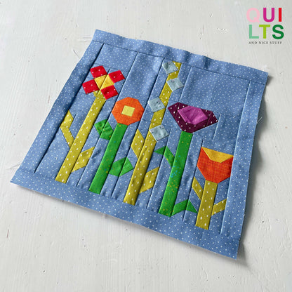 Blumenwiese – PDF Quilt Block Anleitung