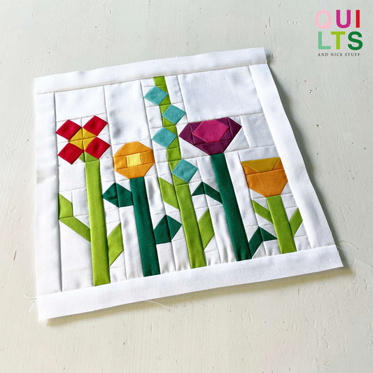 Flower Meadow – PDF Quilt Block Pattern
