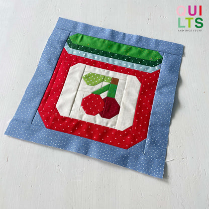 Marmeladenglas – PDF Quilt Block Anleitung