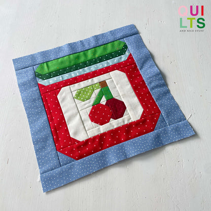 Marmeladenglas – PDF Quilt Block Anleitung