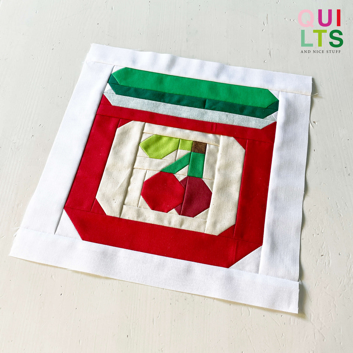 Marmeladenglas – PDF Quilt Block Anleitung