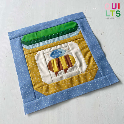 Honigglas – PDF Quilt Block Anleitung