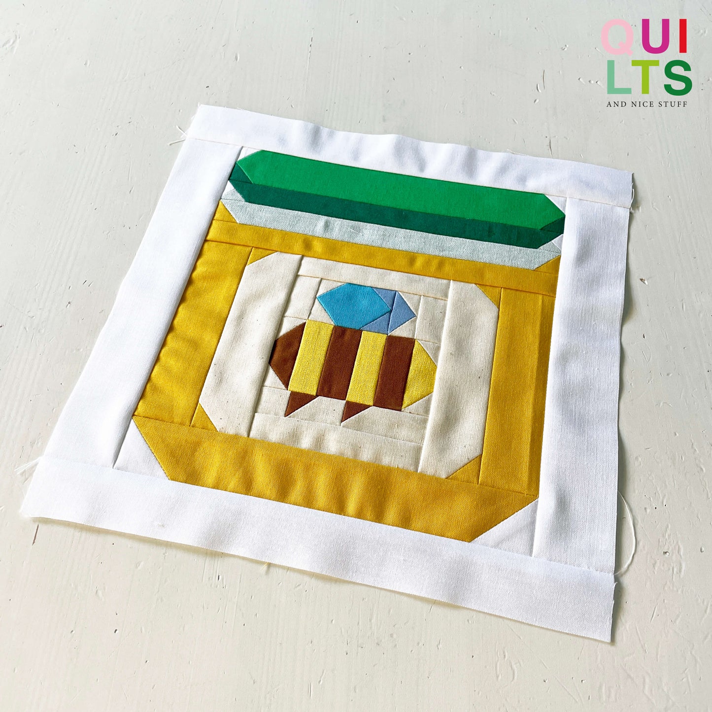 Honigglas – PDF Quilt Block Anleitung