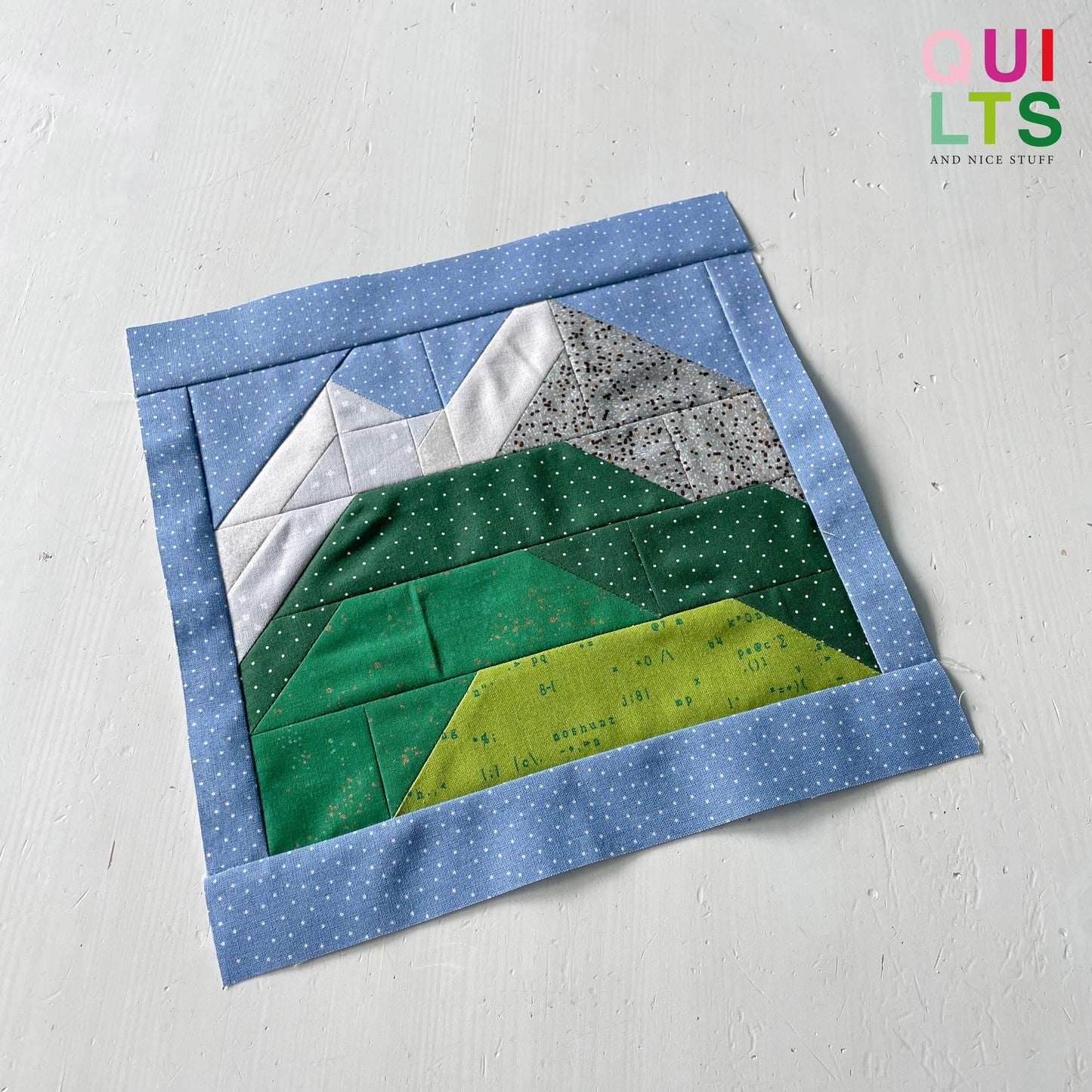 Berge – PDF Quilt Block Anleitung