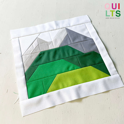 Berge – PDF Quilt Block Anleitung