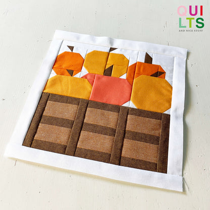 Kürbiskiste – PDF Quilt Block Anleitung