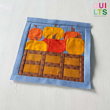 Kürbiskiste – PDF Quilt Block Anleitung