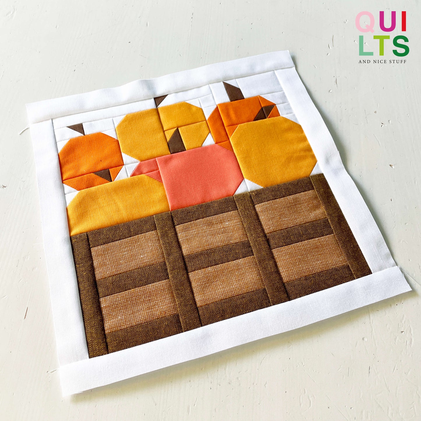 Kürbiskiste – PDF Quilt Block Anleitung
