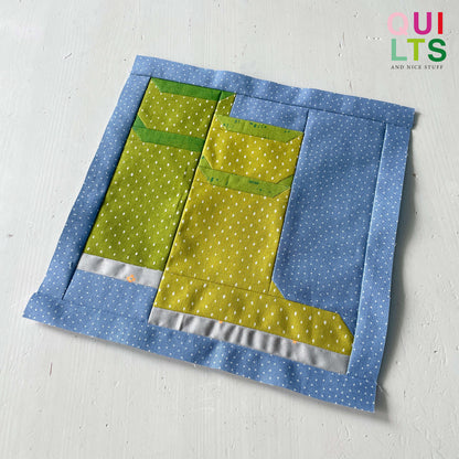 Rubber Boots – PDF Quilt Block Pattern