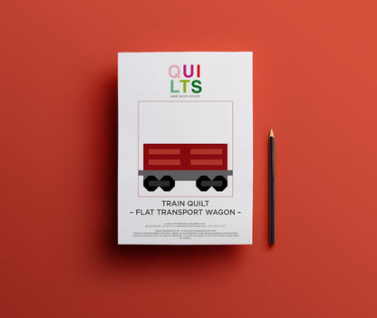 Flachtransportwaggon – PDF Quilt Block Anleitung