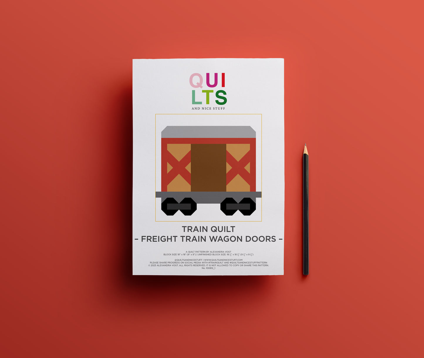 Güterwaggon – PDF Quilt Block Anleitung