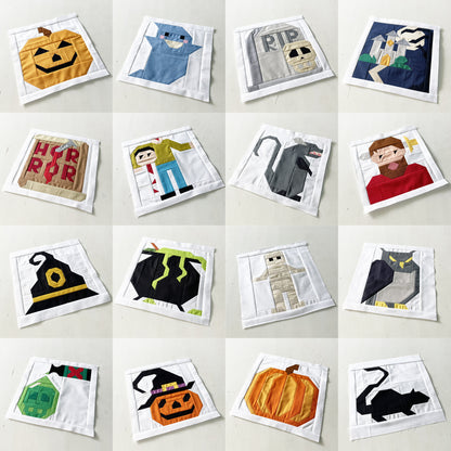 40 Halloween Quilt Block Bundle – PDF Pattern