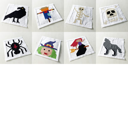 40 Halloween Quilt Block Bundle – PDF Pattern
