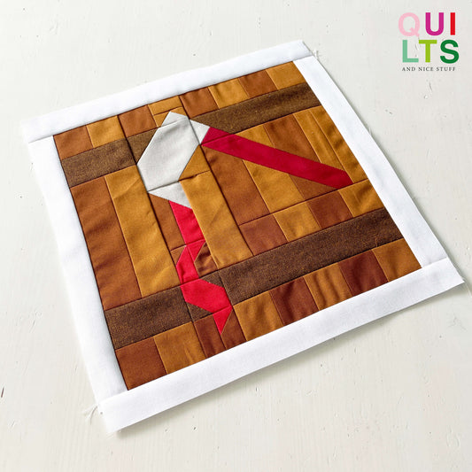Bloody Axe in a Door – PDF Quilt Block Pattern