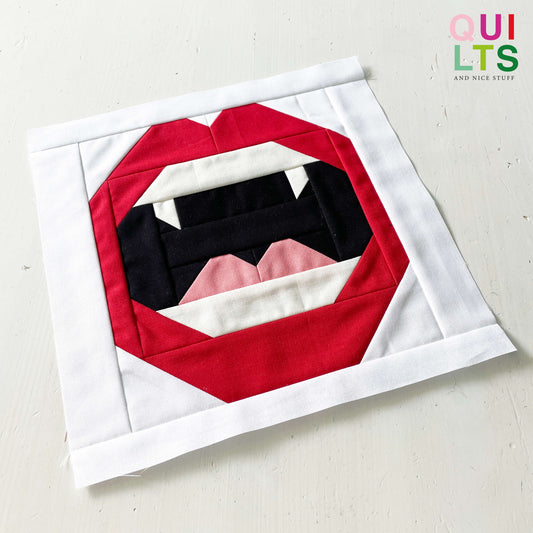 Dracula's Bite – PDF Quilt Block Pattern