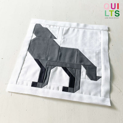 Howling Wolf – PDF Quilt Block Pattern
