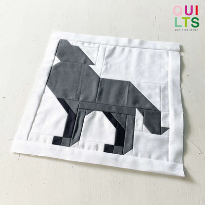 Wolf – PDF Quilt Block Anleitung