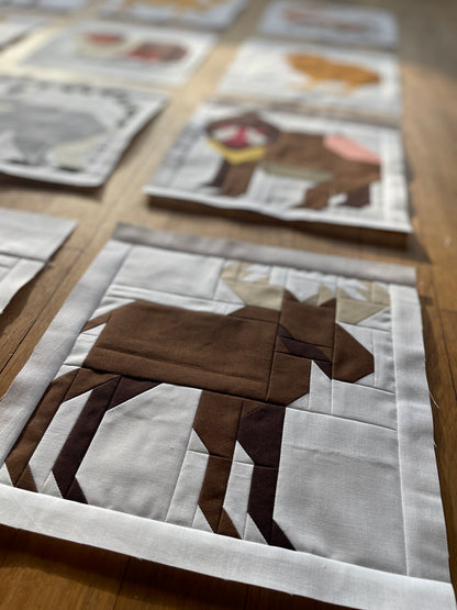 Elch – PDF Quilt Block Anleitung
