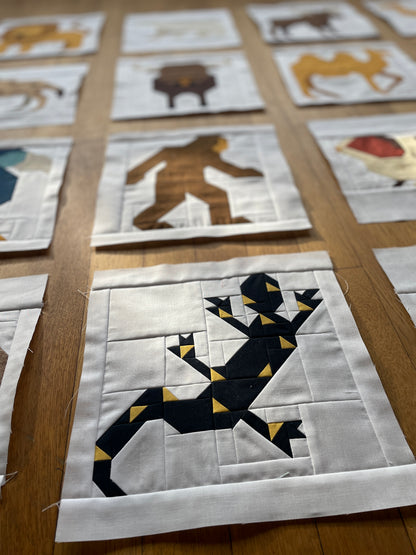 Salamander – PDF Quilt Block Anleitung