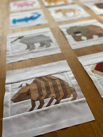 Gürteltier – PDF Quilt Block Anleitung
