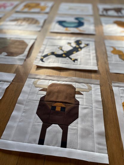 Wasserbüffel – PDF Quilt Block Anleitung