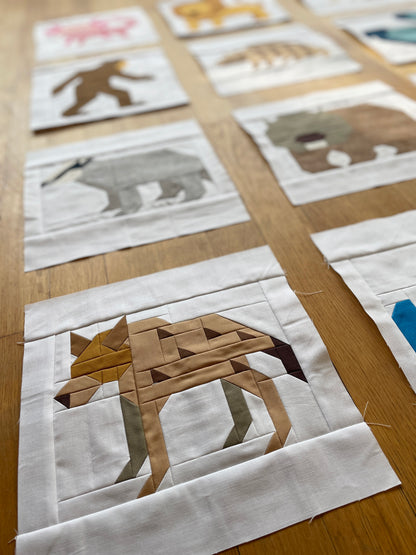 Hyäne – PDF Quilt Block Anleitung
