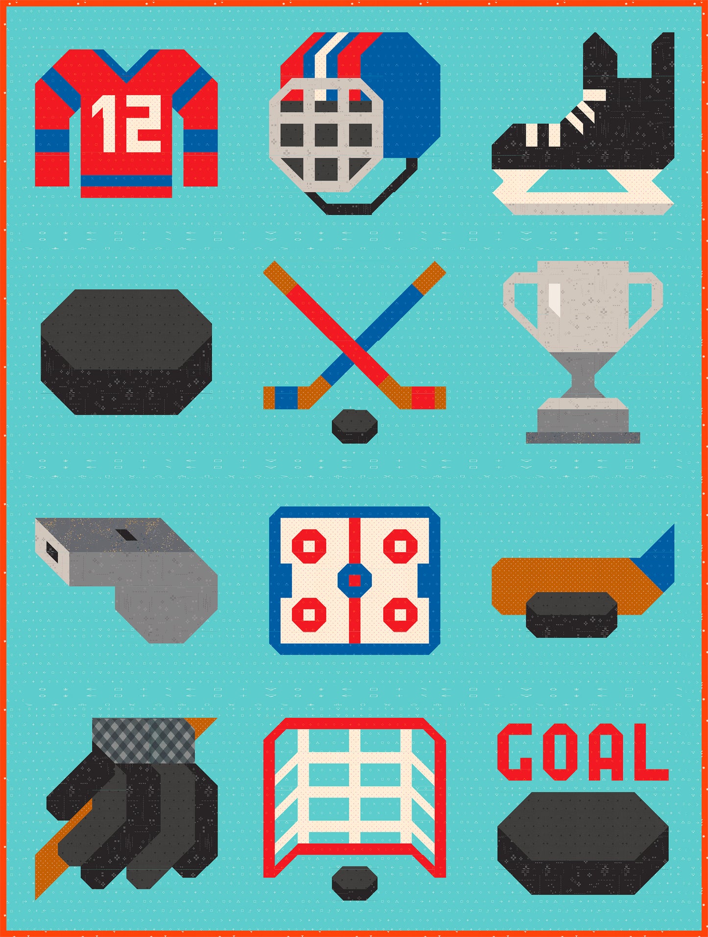 Eishockey Pokal – PDF Quilt Block Anleitung