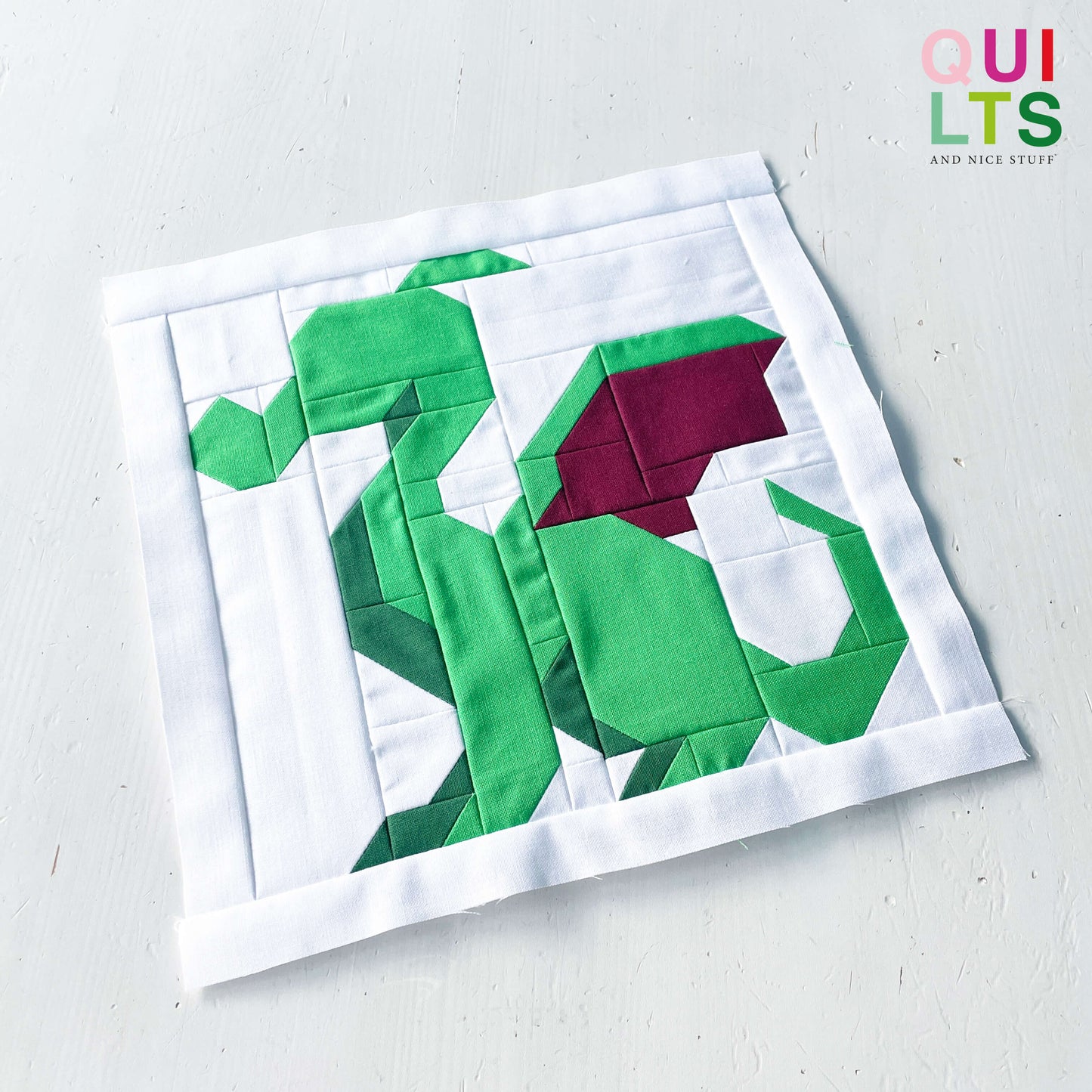 Baby Dragon – PDF Quilt Block Pattern