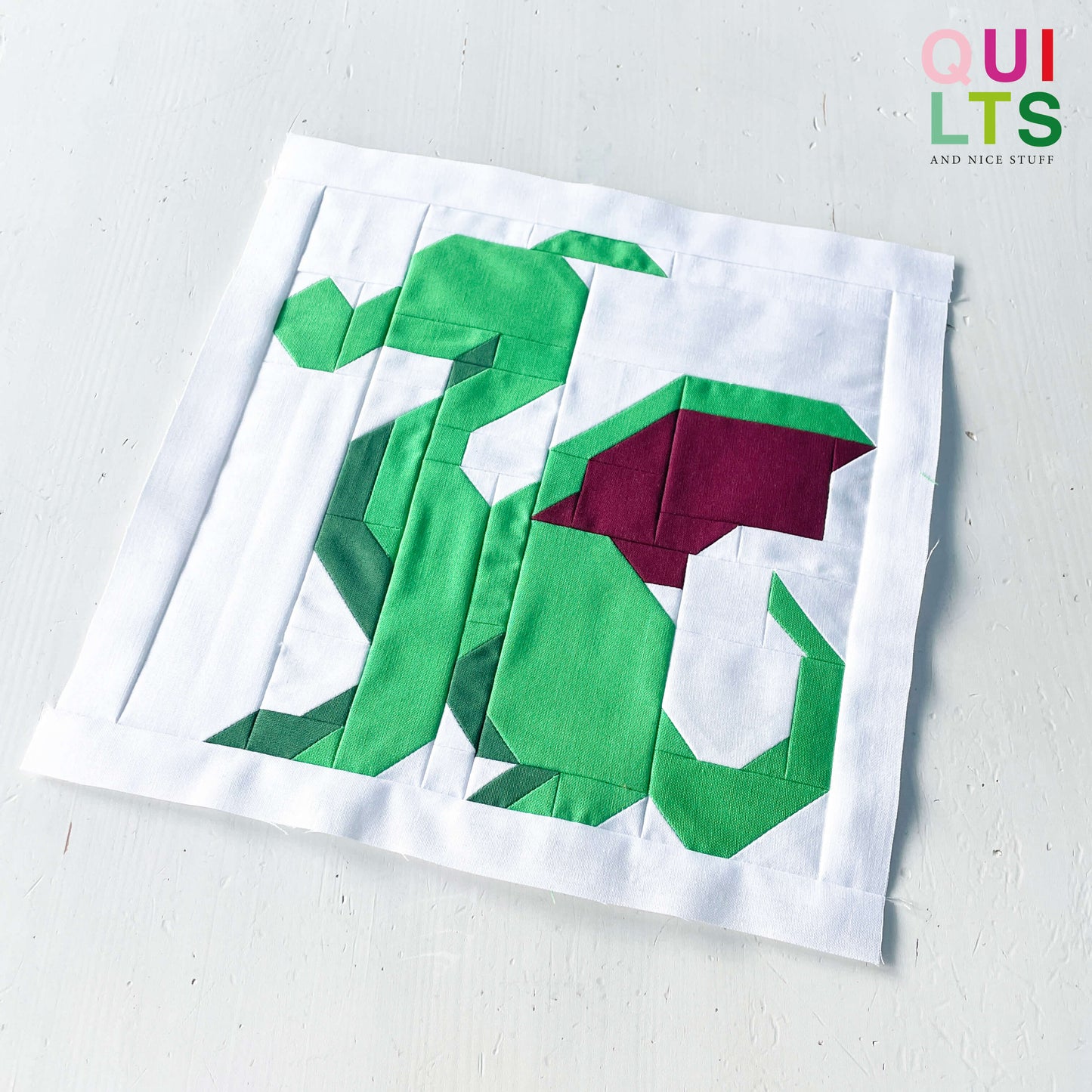 Baby Dragon – PDF Quilt Block Pattern