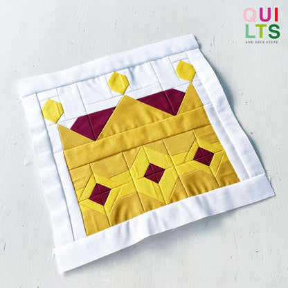 Crown 2 – PDF Quilt Block Pattern