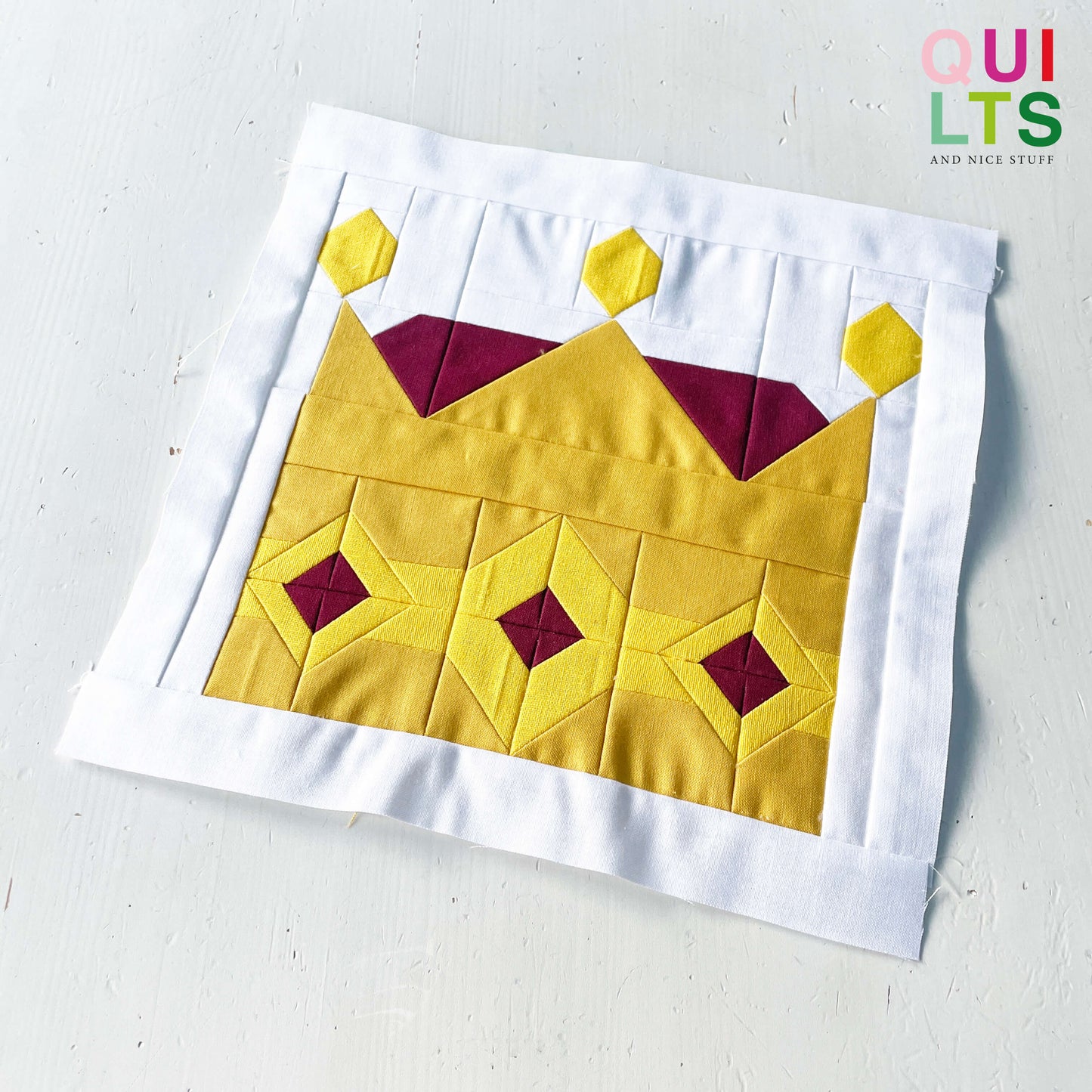 Crown 2 – PDF Quilt Block Pattern