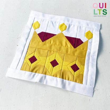 Crown 2 – PDF Quilt Block Pattern
