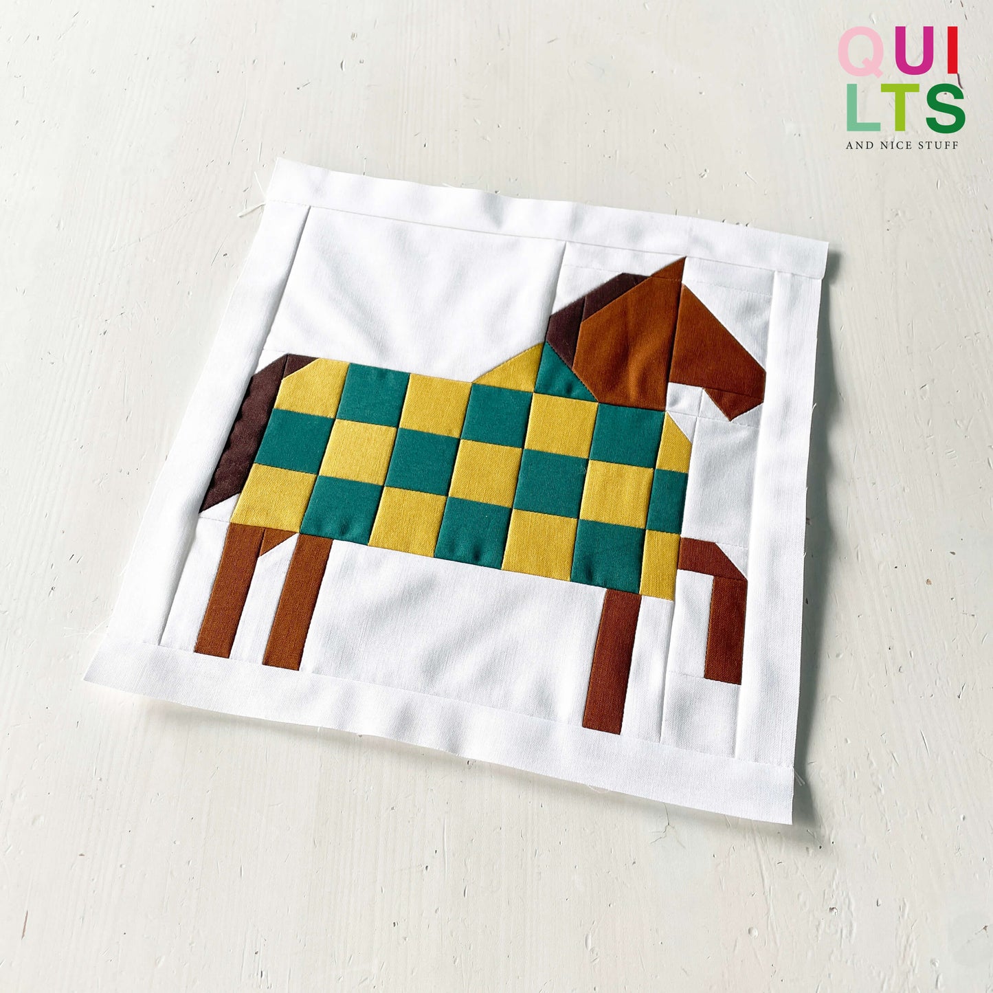 Horse 1 – PDF Quilt Block Pattern