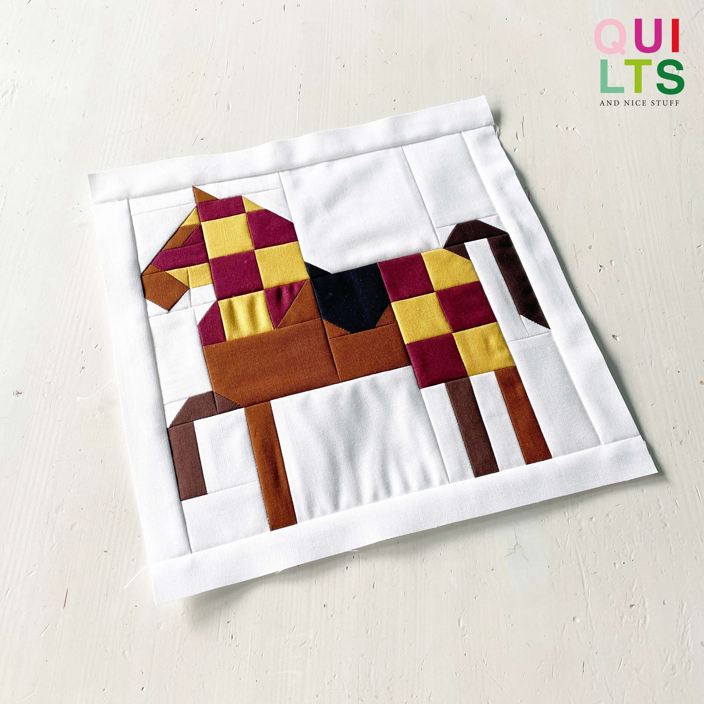 Horse 2 – PDF Quilt Block Pattern