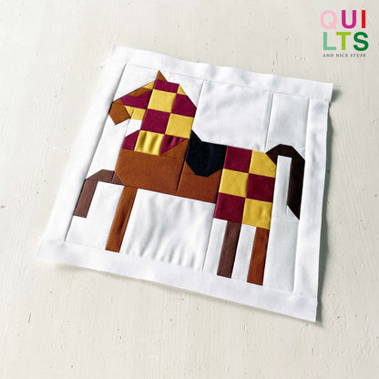 Horse 2 – PDF Quilt Block Pattern