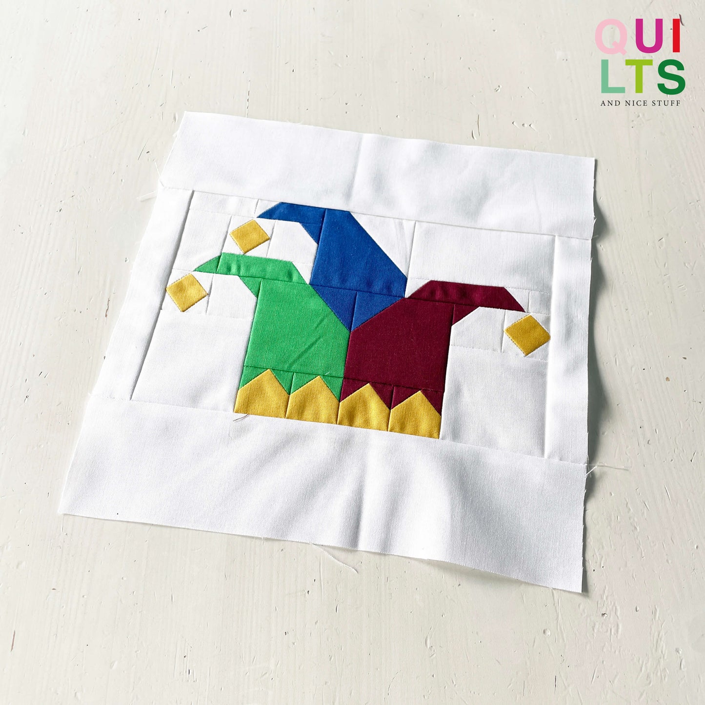 Jester’s Hat – PDF Quilt Block Pattern
